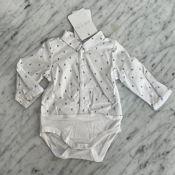 MAYORAL LONG SLEEVE SHIRT WITH BOW TIE